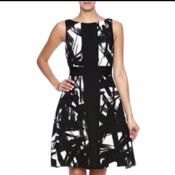 Plenty by Tracy Reese Dresses & Skirts - Plenty by Tracy Reese Black/Off White Abstract Dress Size 6